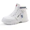 Zapatos de caña alta transfronterizos para mujer, Otoño e Invierno, Explosiones, Forrados de felpa, Zapatos gruesos de algodón, Antideslizantes, Zapatos de skate para estudiantes, Zapatos de mujer de cintura alta, Tenis