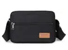 Bolsa de Ombro Casual de Comércio Exterior Bolsa Masculina Bolsa de Lona Simples para o Dia a Dia Moda Moderna Versátil com Logo Bolsa Transversal Durável