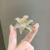 Broche de Flor Completo em Diamante Luxuoso, Moda Feminina de Alto Padrão e Alfinete de Design de Corsage Exquisito Acessórios para Roupas