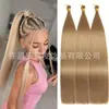 Comércio Exterior Extensões de Cabelo Europeu e Americano Cabelo Longo Liso 44 polegadas Cabelo Liso a Granel Fibra Química Tiras de Cabelo Liso