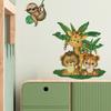 FX-C420 animal de desenho animado leãozinho girafa quarto infantil jardim de infância decoração de casa adesivo de parede atacado
