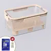 Caja Conservadora Fresca LeKoo para Congelar Fruta, Caja Portátil para Almacenamiento de Alimentos, Caja Sellada Transparente, Práctica Lonchera para Picnic al Aire Libre