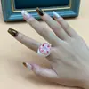 Juguete de Comida Creativo Fruta Dibujos Animados Adornos de Mano Joyería Fresca Celebridad de Internet Anillo de Sandía Artificial Kiwi Pitahaya