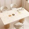 Mantel Impermeable y a Prueba de Aceite para Mesa de Comedor, No Lavable, Estilo Crema Anti-quemaduras Protector de Escritorio 2025 Nuevo Mantel de Mesa para Mesa de Café de Gama Alta