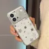 Adecuado para funda de teléfono móvil Vivos60, estilo coreano simple, cobertura total de lente, Vovi anticaída, modelo nuevo S50, cuadros de estrellas salpicados de tinta