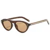 Gafas de Sol Cat-Eye para Mujer, Gafas Ovaladas Estilo Europeo y Americano, Gafas de Moda Anti-UV, Gafas de Sol Negras Estilo Nuevo 2026