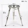 Soporte de trípode para lámpara de alcohol, desmontable, altura ajustable, soporte de laboratorio para calefacción, equipo para experimentos químicos