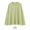 Suéter de mohair feminino novo tamanho europeu transfronteiriço feminino Gola redonda estilo suave pegajoso gentil camisa base solta