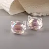 Corda de Cabeça Infantil DIY Pulseira Acessórios de Joia Acrílica Coloridos com Contas Coração Mágico Doce Cor de Gato Galvanizado UV