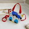 Bolsa Infantil Meninos e Meninas Moda Coreana Bolsa de Ombro Desenho Animado Lona Viagem Pequena Bolsa de Lado Estilosa Linda Explosiva Bolsa de Mão