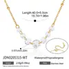 Wanxing Acero Inoxidable Chapado en Oro de 18 Quilates Colgante de Borla Degradado Rosa y Blanco Nude Collar para Mujer Serie Clásica Venta al por Mayor Transfronteriza