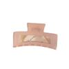 Pinza Rosa para Agarrar el Cabello de Niña Coreana al por Mayor Pinza Grande para la Parte Trasera de la Cabeza Femenina Nuevo Pinza de Tiburón Linda para Niña Dulce Adorno para la Cabeza