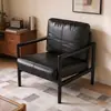 Silla Hank Sofá de Madera Maciza Silla para el Hogar Sala de Estar Silla Perezosa de Ocio Sillón Retro de un Brazo Sofá Perezoso para Balcón