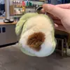 Suerte Colgante de Peluche de Caqui Llavero Adorno Caqui Suerte Colgante para Coche Adorno de Piel Sintética de Conejo Regalo