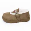 Tiras Birken Chinelos de Algodão Femininos Inverno 2026 Novo Interno Casa Antiderrapante Quente Pelúcia Chinelos Domésticos Outono/Inverno