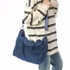 Bolso de Mano de Mezclilla Lavada Estilo Retro Transfronterizo para Mujer, Bolso Tote de Gran Capacidad para Viajes, Bolso de Hombro Cruzado
