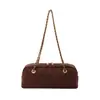 Bolso tipo almohada cross-vintage para mujer 2026 nuevo súper popular nicho gamuza terciopelo rombos cadena bolso baguette hombro único bolso de axila