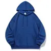 Moletom pullover unissex estilo Hong Kong com ombros caídos, capuz e bolsos estilo americano, blusa de manga longa para adolescentes, adequado para primavera e outono, pode ser estampado com designs