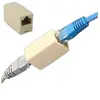 Conector de Cabo de Rede RJ45, Conector de Cabo de Rede, Conector de Extensão de Rede, 100 Peças/Pacote