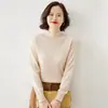 Outono Inverno Atacado Malhas Plus Size Novas Roupas Femininas Suéter Suéter 2025 Fino Gola Alta Meio Camada Base Transfronteiriça Feminina