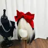 Faixa de Cabelo Outono e Inverno Luxo Faixa de Cabelo com Laço de Três Camadas Retrô High-End Francesa Coque de Cabelo Grampo de Cabelo de Veludo