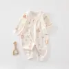 Ropa de bebé, colección de otoño, mameluco de algodón puro Clase A con estampado de mariposas, atuendo de otoño para recién nacidos, mameluco para recién nacido, esencial para una bolsa de regalo de baby shower