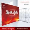 Display de Fundo Transfronteiriço, Malha Dobrável de Liga de Alumínio, Painel de Assinatura Portátil de Chão/Área de Registro, Display de Fundo