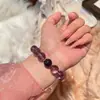 [en Esta Iris] Pulsera de Amatista Natural Examen de Admisión de Posgrado Buena Suerte Pulsera de Amatista Lavanda Fantasía Regalo