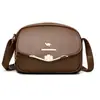 Textura de Cuero Suave Clásica Bolso Simple de Hombro Cruzado Casual para Viajes Diarios Nuevo Bolso para Mujer 2026 Elegante Simple Cruzado