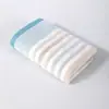 Toalla 100% Algodón Rayas de Colores Teñida en Hilo Toalla para el Hogar Toalla Facial de Algodón Puro Absorbente Suave Toalla para Lavar la Cara de Adulto Venta al por Mayor