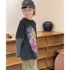 Camiseta Patchwork Dos en Uno para Niños, Sudadera de Manga Larga Estilo Coreano Otoño Nuevo para Niños, Camiseta Básica Infantil, Camiseta de Moda