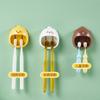Suporte de Escova de Dentes Desenho Animado para Pendurar na Parede Sem Furos Rack de Armazenamento para Banheiro Suporte de Escova de Dentes Criativo Rack de Armazenamento para Banheiro Infantil