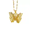 Collar de Mariposa Hueca con Diamante para Industria Pesada Cadena de Clavícula Cyber Celebrity de Ins para Mujer Accesorios Exquisitos Moda Sencilla Joker