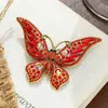Broche de Mariposa de Diamantes Retro para Mujer, Moda de Alta Gama, Exquisita Flor de Sol Animal de Alta Gama, Accesorios para Ropa, Broche Ecológico