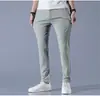 Pantalones rectos de seda de hielo para hombre, verano, delgados, de secado rápido, pantalones para hombre holgados, drapeados, de pierna ancha, talla grande, pantalones deportivos casuales
