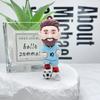 Llavero Estrella Messi Colgante Muñeco Dibujo Animado Fútbol Messi Llavero Accesorios Mochila Escolares Suministro Transfronterizo Muñeco