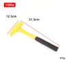 Martillo de acero para tuberías de fábrica personalizado en stock al por mayor, martillo herramienta con mango de tubería de acero 45, martillo de pico de pato para golpear escoria de soldadura