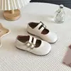 Zapatos de Cuero para Niños, Zapatos de Princesa Suaves para Bebés, Zapatos de Una Sola Pieza para Niñas, Nuevo Estilo Primavera y Otoño 2025 para Niñas Pequeñas