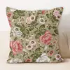 Fundas de Almohada, Fundas Lumbares de Lino, Fundas para Cojines, Fundas para Cojines Decorativos Serie Floral de Lujo Sencillo y Elegante, Venta al por Mayor, Vintage