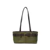 Bolso de Hombro Retro de Gamuza de Moda para la Axila, Bolso Cuadrado Pequeño con Nueva Textura, Bolso de Hombro Casual de Gran Capacidad para el Trabajo