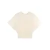 Blusa de tricô pulôver feminina de verão com novo design, estilo nicho preguiçoso, mangas morcego, blusa de tricô acinturada, frete internacional