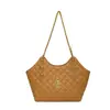 Bolso Nuevo de Invierno Estilo Tweed de Gran Capacidad para Mujer, Bolso Tote Versátil Acolchado con Cadena para Hombro o Axila, Bolso Cruzado para Viajes Diarios