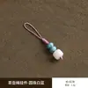 Enfeite Pendente para Tampa de Bule Acessório Criativo Feito à Mão Cordão para Pingente Decoração de Tampa de Bule de Argila Roxa Conjunto de Chá Kung Fu Pequena Corda Pendurável