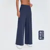 2026 Nuevos Pantalones de Yoga para Mujer Estilo Kardashian Sueltos Alta Elasticidad Delgados Casuales Deportivos Caída Pierna Recta Pantalones Largos