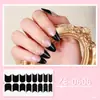 Pegatinas para uñas francesas Zhengxiang, color sólido, película de esmalte de uñas simple, pegatinas para uñas rojas de Internet europeas y americanas, pegatinas completas, personalización al por mayor transfronteriza