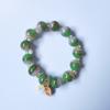 Material Antiguo Sedba Pulsera Esmaltada Cola de Fénix Pintada a Mano Pulsera Esmaltada Pulsera Esmaltada Joyería Vintage Pulsera Elegante para Combinar con Todo