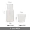 Tetera de vidrio resistente al calor tetera para una persona estilo japonés taza para jugo para té de la tarde taza de vidrio resistente al calor ins taza para bebida fría