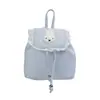 Estilo Doce e Menina Bolinhas Feminino 2026 Nova Moda Bolsa de Nicho Mochila Fofa Bolsa Versátil Super Popular