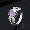 Anillos Creativos de Moda Europeos y Americanos con Circonita, Accesorios de Venta Caliente Transfronteriza, Anillos de Regalo para Mujeres, Venta Directa del Fabricante