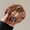 Goma para el pelo de cuadros estilo coreano, estilo perezoso, liga para el pelo extragrande, banda para el pelo de alta elasticidad, accesorio para moño, flor para el pelo